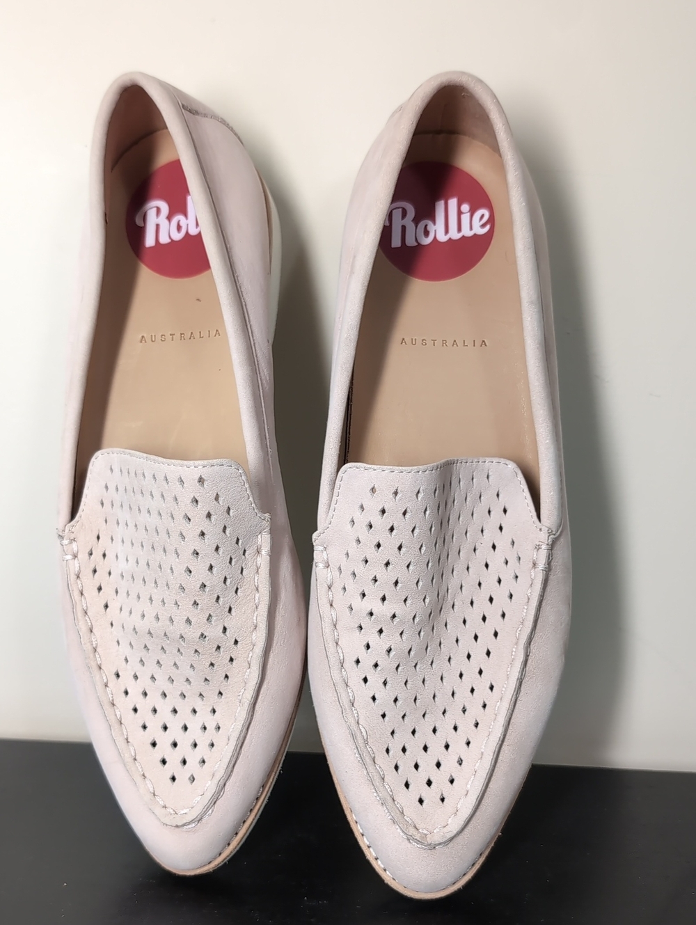 Rollie Australia Suede Slip On Loafers Size 38